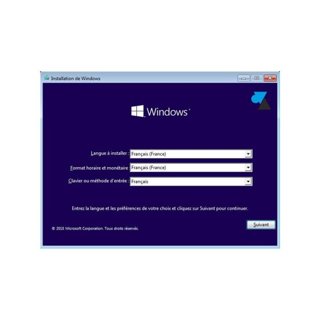 Installation et mise à jour Windows
