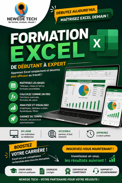 Formation Excel en ligne