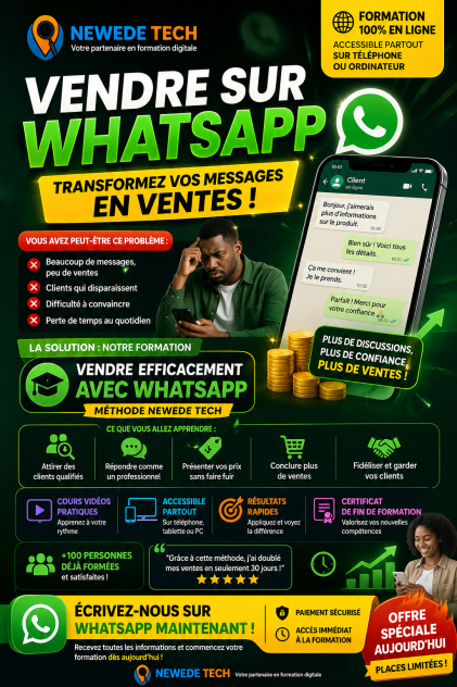 Formation vendre sur WhatsApp