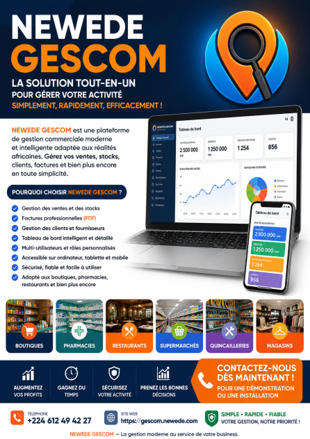 Plateforme gestion commerciale