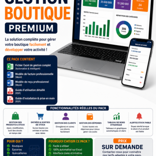 Pack Gestion Boutique Pro