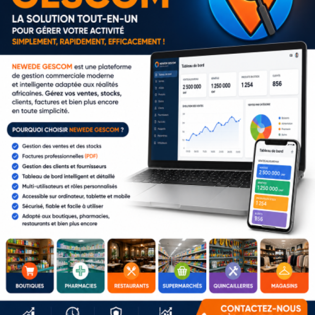 Plateforme gestion commerciale